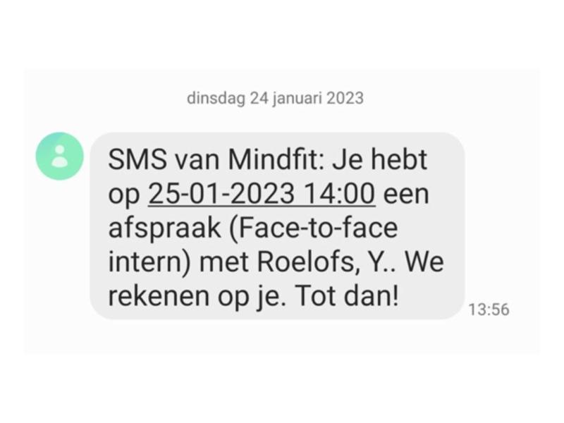 sms afspraak